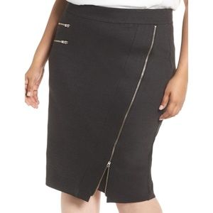🆕 Sejour Plus Size Zipper Ponte Pencil Skirt